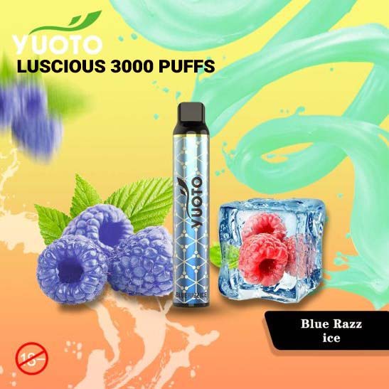 Yuoto Luscious  Blue Razz Ice 3000 Puffs