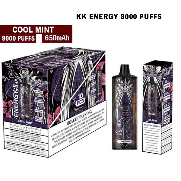 Energy 8000 Puff Rechargeable Mesh Coil